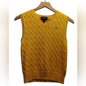 Polo by Ralph Lauren Boys' Yellow Sweater Vest